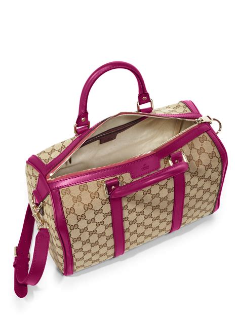 gucci canvas pink small bag|Gucci extra large tote bag.